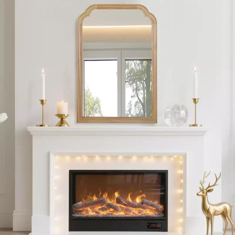 20x30 Solid Wood Frame Decorative Mirror with Rounded Corners