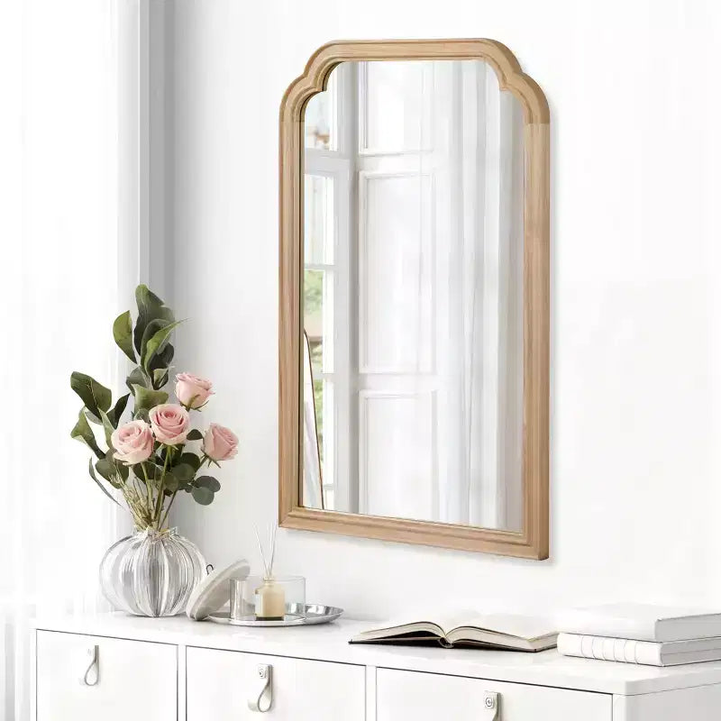 20x30 Solid Wood Frame Decorative Mirror with Rounded Corners
