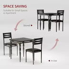 Ensemble de salle à manger 3 pièces pour petits espaces, table et 2 chaises à pieds en spirale, ensemble de table de cuisine compact pour appartements