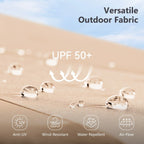 MAISON ARTS Grand Parasol Double Face de 4,5 m avec Base Incluse pour Patio
