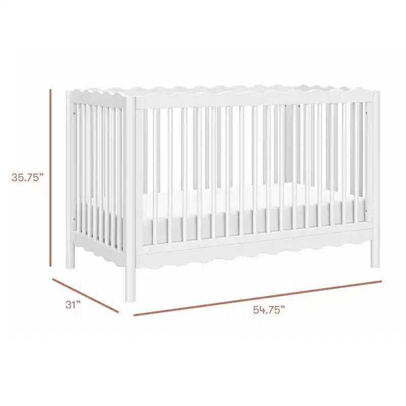 Lit de bébé convertible 4-en-1 Swell de Babyletto avec kit de conversion en lit de tout-petit