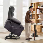 Fauteuil inclinable releveur avec massage et chauffage, fauteuils inclinables électriques surdimensionnés, siège de cinéma maison avec 2 porte-gobelets latéraux, fauteuil simple inclinable à bascule