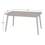 Ensemble de salle à manger rectangulaire Lifestorey 5 pièces Newington Mid-Century Modern Noyer/Moka