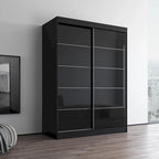Armoire Aria 2 portes au fini lustré moderne
