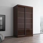 Armoire Aria 2 portes au fini lustré moderne