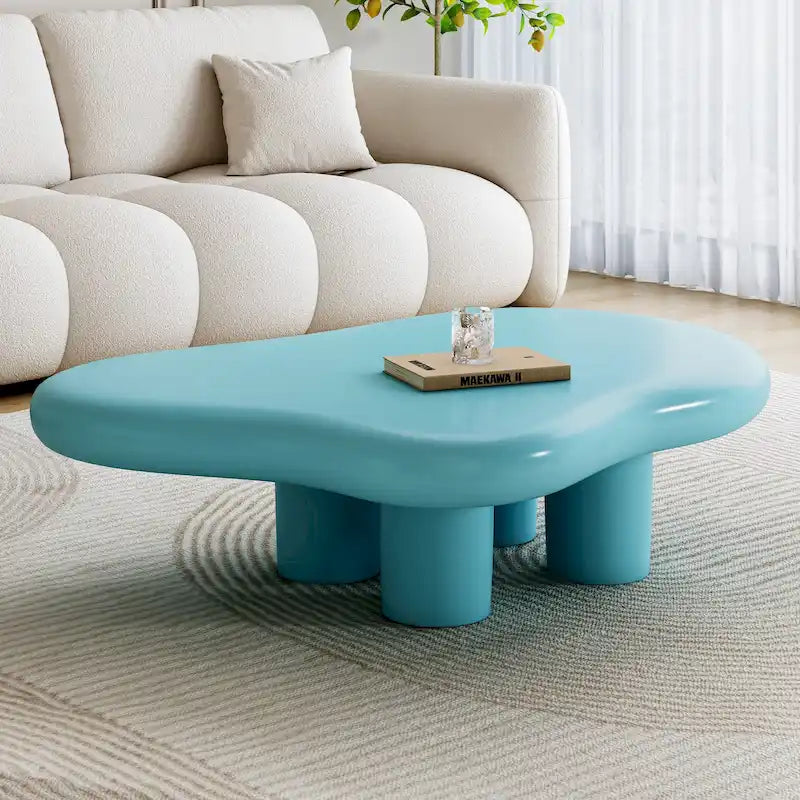 48,5 Table Basse Moderne Forme Nuage 4 Pieds