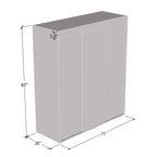 Armoire Aria moderne à 3 portes avec miroir