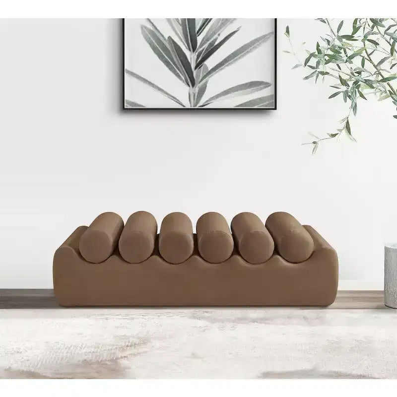 Meridian Furniture, Banc Rumble en cuir végétalien