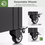 MAYEERTY 72x47 Jardinière arquée en fer noir avec treillis, ensemble de 3 pièces pour décoration de jardin, terrasse et balcon