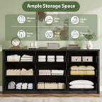 Commode à 9 tiroirs pour chambre à coucher, grande commode moderne en bois avec grand espace de rangement, organisateur de commode en bois pour salon, couloir, entrée