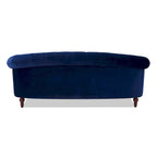 Canapé capitonné chesterfield La Rosa 84 en velours, style moderne du milieu du siècle