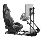 Cockpit de course stabilisé amélioré JVNOXK, simulateur de conduite réglable (hors frein à main, pédales et écran)