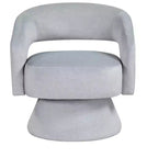 Fauteuil pivotant d'appoint de luxe moderne en velours GDFStudio Hudson