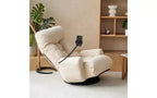 Chaise de jeu au sol, fauteuil de sol pivotant avec accoudoirs et support de téléphone, fauteuil de jeu inclinable pliant réglable sur 5 positions