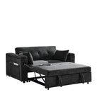 Canapé convertible 54 pouces avec lit gigogne, double assise, fonction relax