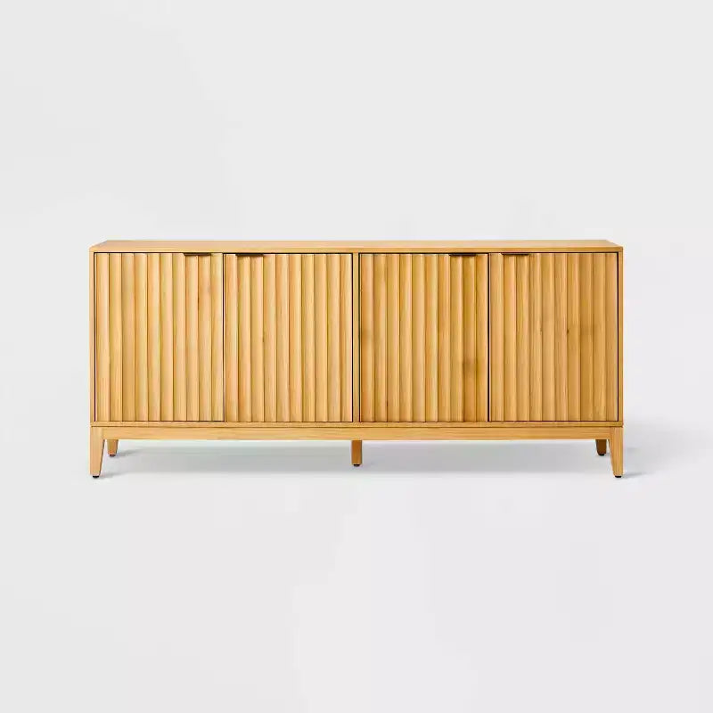 Scalloped TV Stand for TVs up to 70" Brown