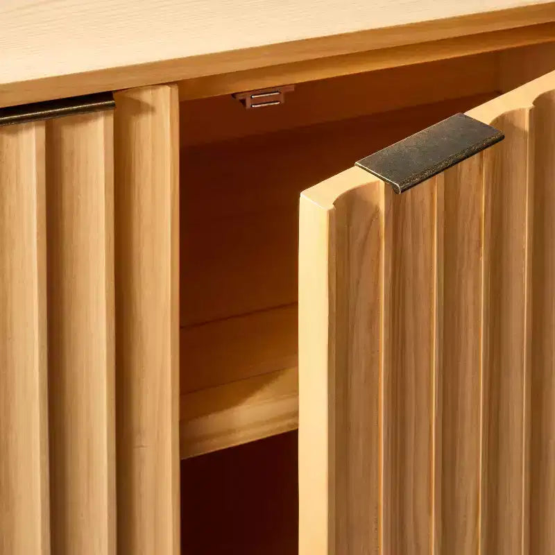 Scalloped TV Stand for TVs up to 70" Brown