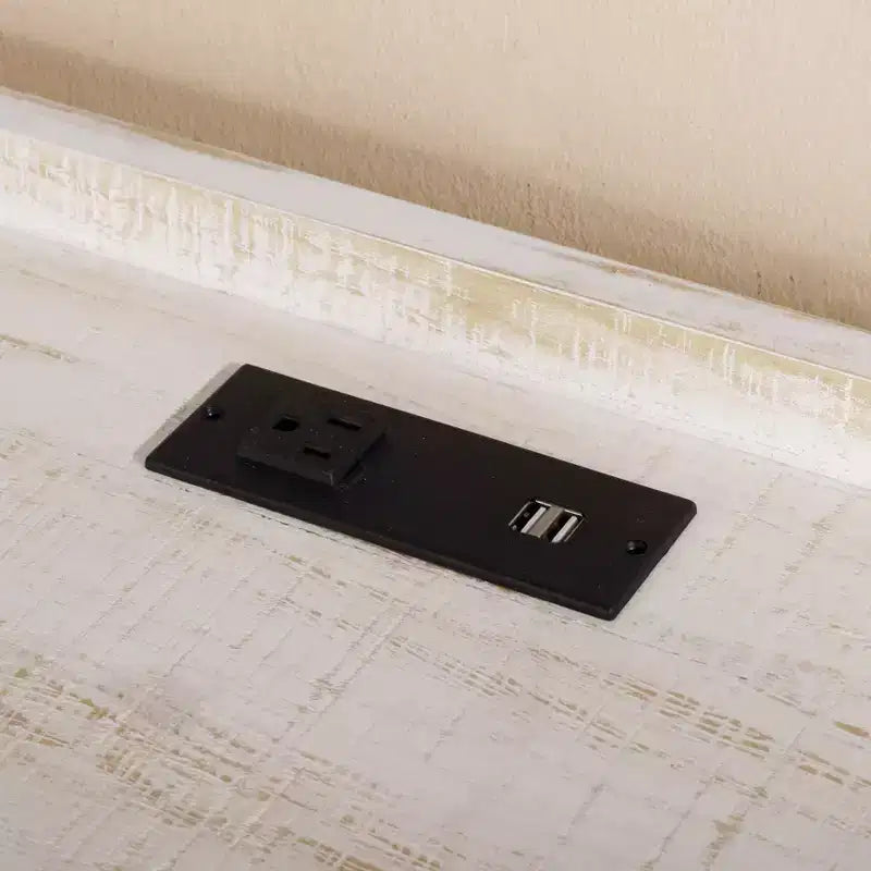 L-Shape Computer Desk with USB Port