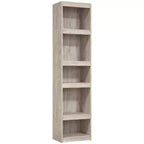 Willowton Pier Bookshelf Whitewash - Signature Design by Ashley: 4-Tier Ladder Style, Wood Composite, Metal Hardware