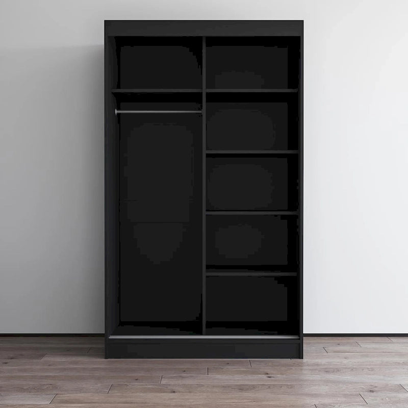 Armoire Aria 2 portes au fini lustré moderne