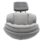 Fauteuil d'appoint avec pouf