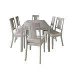 Ensemble de salle à manger classique 7 pièces en bois CraftPorch