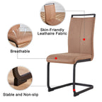 Chaises de salle à manger modernes en similicuir PU, lot de 4