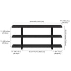 Table console rectangulaire large Acosta 64