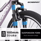 VTT Zeus & Ruta 26 avec 21 vitesses, suspension avant, freins en V, cadre en acier au carbone pour adolescents et femmes