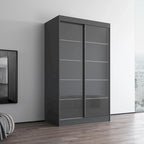 Armoire Aria 2 portes au fini lustré moderne