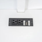 Lit de repos double avec étagères, chargement USB, lumières LED et lit gigogne simple