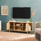 Meuble TV Middlebrook Modern Reeded de 60 po avec bords arrondis