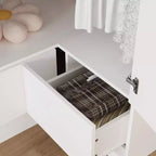 Hitow Armoire Minimaliste, Armoire d'Angle, Modèles à Double Porte et Tiroirs