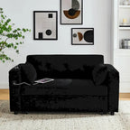 Canapé convertible 54 pouces avec lit gigogne, double assise, fonction relax