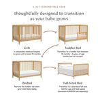 Lit de bébé convertible 4-en-1 Swell de Babyletto avec kit de conversion en lit de tout-petit