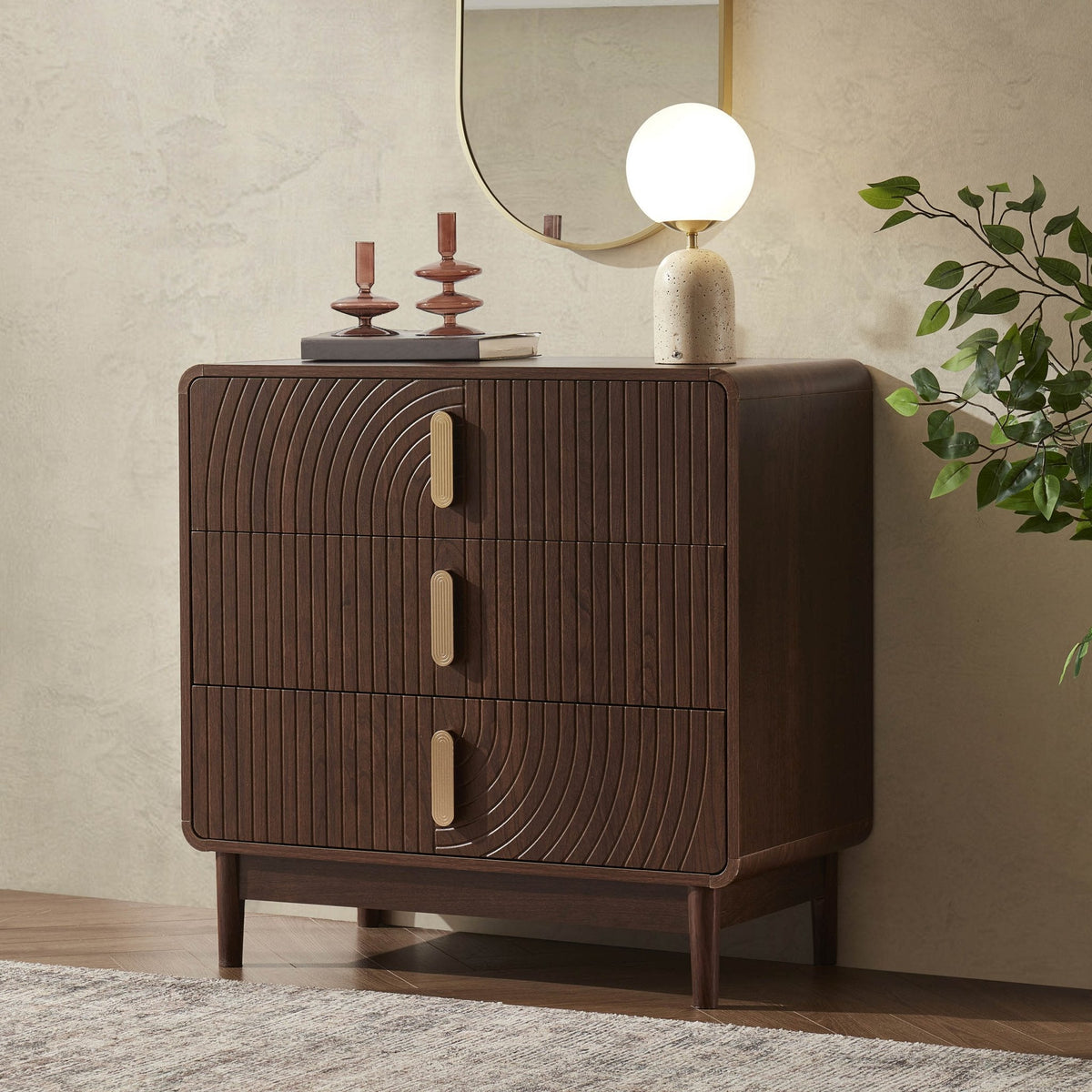 Commode 3 tiroirs – Noyer