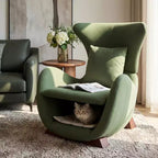 Christopher Knight Home Hudson Fauteuil d'appoint moderne rembourré en tissu avec niche pour animal de compagnie et espace de rangement