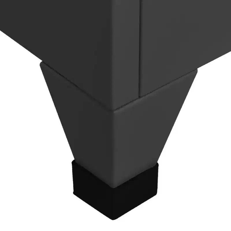 Armoire de vestiaire en acier anthracite à 6 portes, multi-utilisateurs
