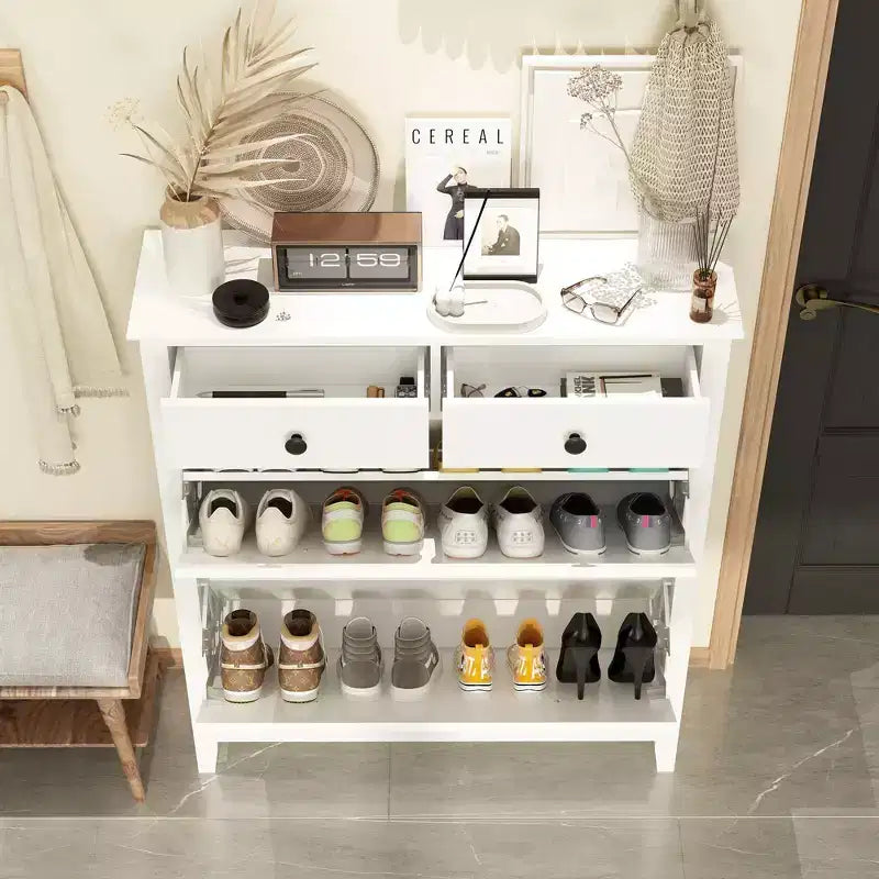 Meuble à chaussures basculant Famapy : Élégant, spacieux et astucieux pour votre entrée