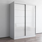 Armoire Aria 2 portes au fini lustré moderne