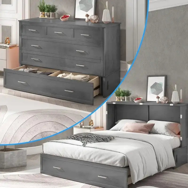 Lit escamotable Mixoy Murphy avec matelas et tiroir