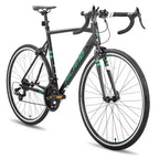 HILAND Vélo de Route 700C, Vélo de Course 14 Vitesses, Vélo de Ville pour Hommes et Femmes