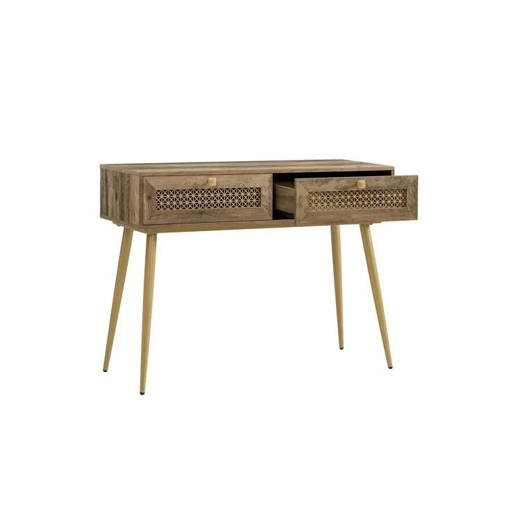 Console d'entrée à 2 tiroirs en bois de 41,9 po