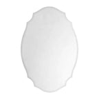 Armoire à pharmacie murale avec miroir 20 po L x 30 po H, sans cadre, biseautée, avec arc irrégulier