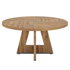 Table à manger ronde de 47 pouces pour 4 personnes, table de salle à manger en bois pour cuisine, salle à manger, salon - N/A
