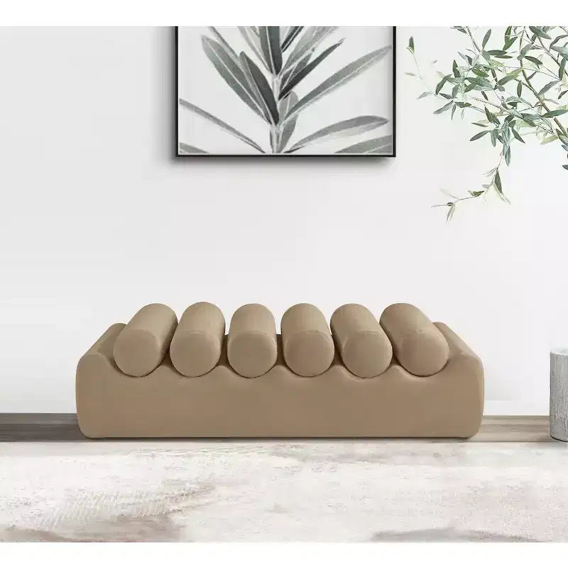 Meridian Furniture, Banc Rumble en cuir végétalien