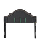 Tête de lit capitonnée en tissu réglable Grand lit/Très grand lit