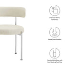 Chaises de salle à manger en tissu Albie – Lot de 2