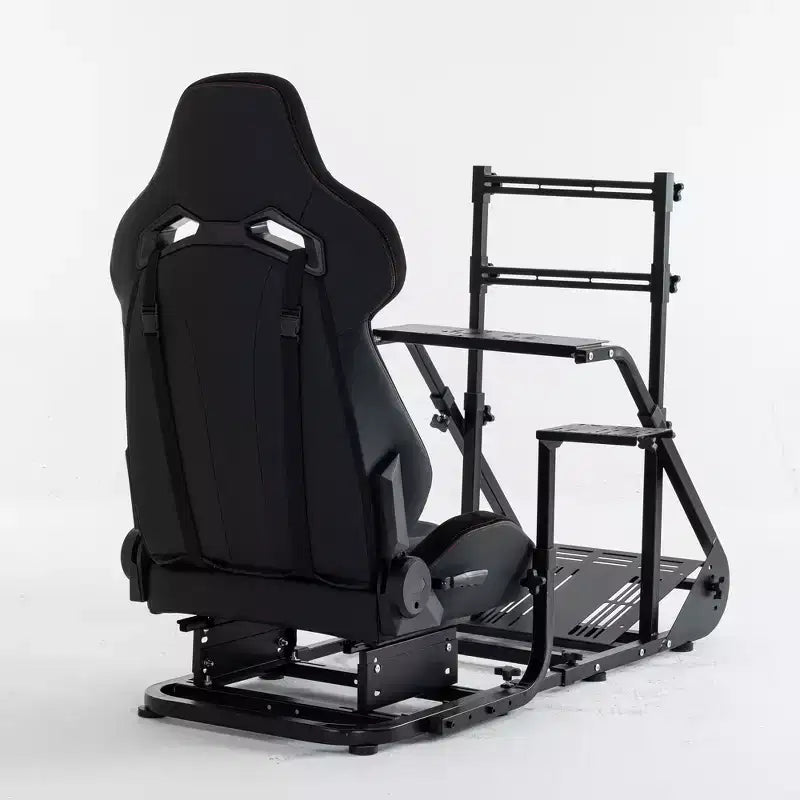 Cockpit de course stabilisé amélioré JVNOXK, simulateur de conduite réglable (hors frein à main, pédales et écran)