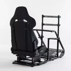Cockpit de course stabilisé amélioré JVNOXK, simulateur de conduite réglable (hors frein à main, pédales et écran)